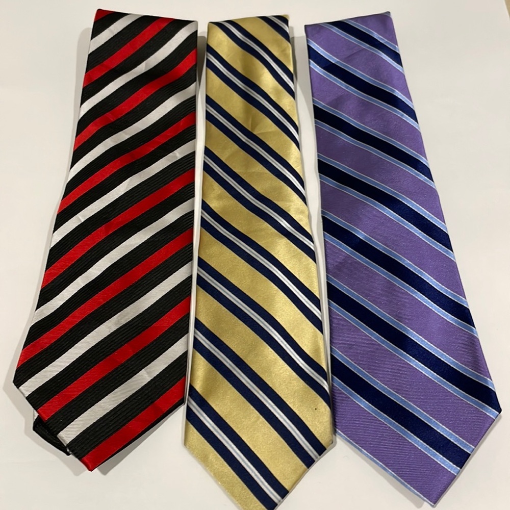 3 Striped Neckties!!!